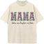 Personalized Floral "MAMA"  Vintage Washed Sweatshirt – Custom Kids Names Gift for Mom