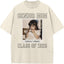 Custom Senior Mom 2026 Vintage Throwback Photo Washed Sweatshirt for Mom