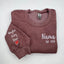 Embroidered Nana Sweatshirt Custom Grandma with Kids Name Sweatshirt Gift for Family