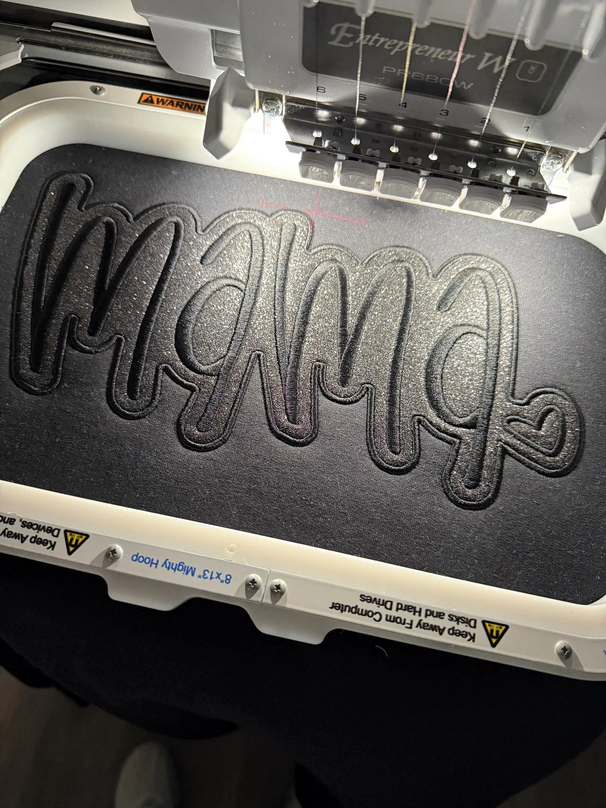 Custom Mama Glitter Applique Sweatshirt With Heart & Glitter Design | Mother's Day Gifts