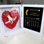 Mum We Love You With REAL MOON PHASE Anniversary Calendar - Personalized Mum & Grandma Flower Shadow Box with Names