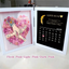 Mum We Love You With REAL MOON PHASE Anniversary Calendar - Personalized Mum & Grandma Flower Shadow Box with Names