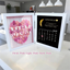 Mum We Love You With REAL MOON PHASE Anniversary Calendar - Personalized Flower Shadow Box