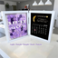 Mum We Love You With REAL MOON PHASE Anniversary Calendar - Personalized Flower Shadow Box