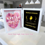Mum We Love You With REAL MOON PHASE Anniversary Calendar - Mummy's Universe Personalized Heart Shape Flower Shadow Box