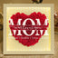 We Love You Mom - Personalized Flower Shadow Box With LED Light | Mother's Day Gifts