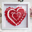 Mom Grandma Hearts Custom Kids' Names - Personalized Flower Shadow Box With LED Light | Mother's Day Gifts