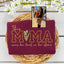 Custom This Mama Wears Her Heart On Her Sleeve Photo Embroidered Sweatshirt, Mother's Day Gift