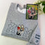 Custom This Mama Wears Her Heart On Her Sleeve Photo Embroidered Sweatshirt, Mother's Day Gift