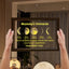 We Are So Lucky - LED Light Frame with Custom Text & Date - Mommy’s Universe