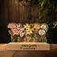 Customized Grandma's/Mom's Garden Night Light – Personalized Birth Month Flower LED Lamp