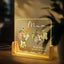 Custom Personalized Photo LED Night Light, Custom Birthmonth Flower Mother's Day Gift