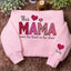 This Mama Wears Her Heart on Her Sleeve Custom Crewneck Sweatshirt