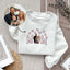 Personalized Sweatshirt Embroidered Custom Family Photo Mom Heart Design Exquisite Gift for Mother's Day