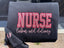 Custom Glitter Embroidered Nurse Sweatshirt | Gift for Mom