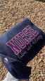 Custom Glitter Embroidered Nurse Sweatshirt | Gift for Mom