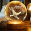 Holding Mommy's Hand and I Love You - Child's Name Lamp, Crystal 3D Ball Lamp
