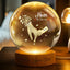 Holding Mommy's Hand and I Love You - Child's Name Lamp, Crystal 3D Ball Lamp