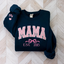 Mom glitter embroidered T-shirt&sweatshirt mother day/personalized year.