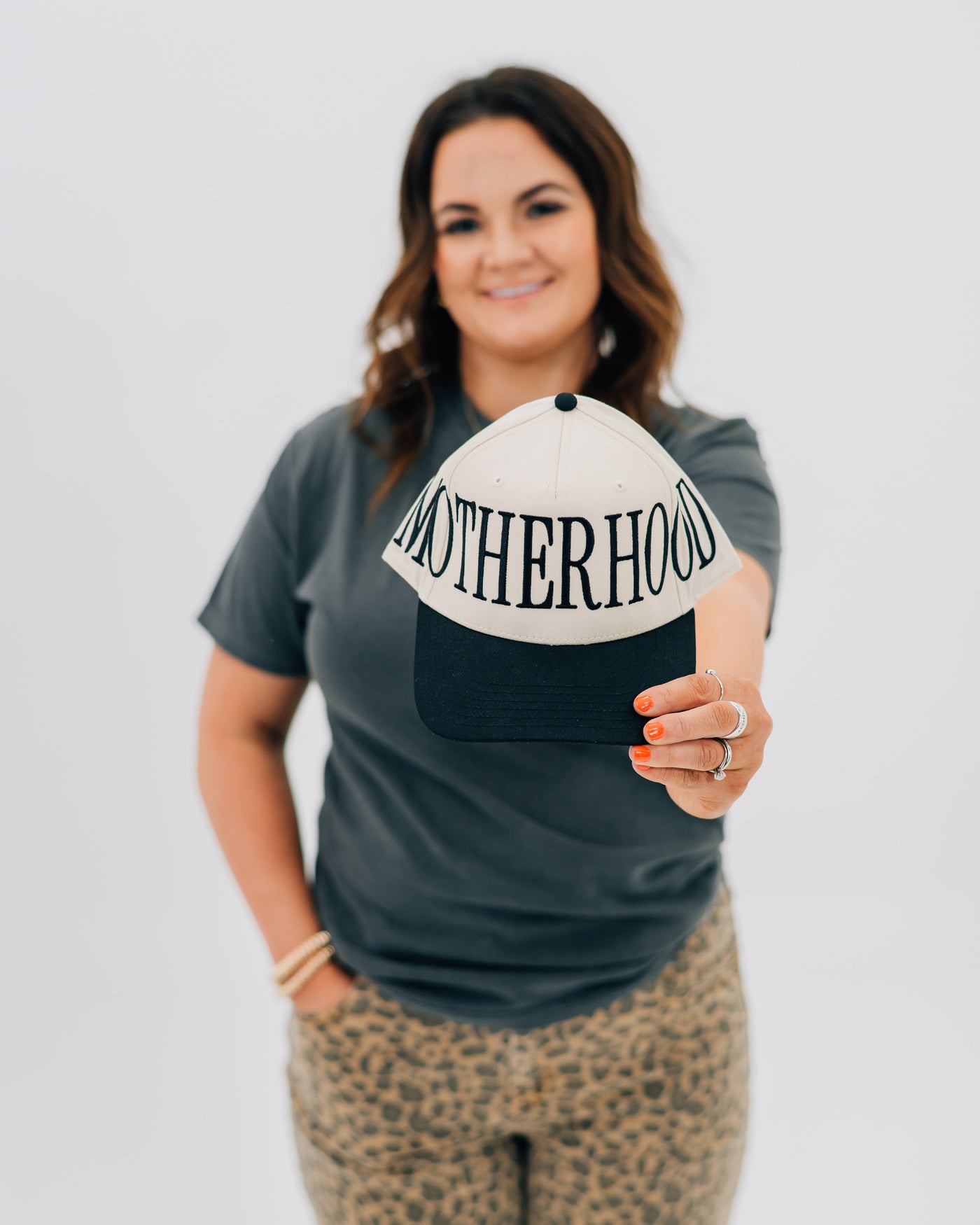 🧢 Custom Motherhood Embroidered Trucker Hat – Classic Mom Baseball Cap | Mother's Day Gift