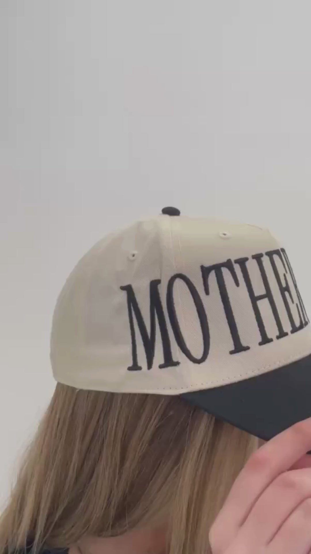 🧢 Custom Motherhood Embroidered Trucker Hat – Classic Mom Baseball Cap | Mother's Day Gift