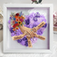(with Ring & Manicure)Personalized Mommy Holding Hands Shadow Box with Ring & Manicure – Custom Kids Names Floral Heart Frame, Mother’s Day Gift