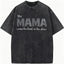 Custom Mama Glitter Embroidered Washed Sweatshirt with Kids' Names | Mother's Day Gift