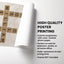 Family Where Life Begins and Love Never Ends Crossword Personalised Poster