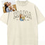 Personalized Vintage Washed Mama Kids Portrait Mothers Day Gift  Soft Fit Memory Shirt  Family Keepsake Tee