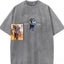 Personalized Vintage Washed Mama Kids Portrait Mothers Day Gift  Soft Fit Memory Shirt  Family Keepsake Tee
