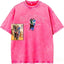 Personalized Vintage Washed Mama Kids Portrait Mothers Day Gift  Soft Fit Memory Shirt  Family Keepsake Tee