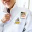 Custom Photo Embroidered Quarter Zip Sweatshirt | Personalized Gift for Mom & Grandma