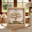 Personalized Mom Family Tree With Kids' Names Birth Years LED Light Shadow Box Wooden Ornament