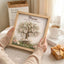 Personalized Mom Family Tree With Kids' Names Birth Years LED Light Shadow Box Wooden Ornament