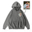 Custom Personalized Dad Portrait Embroidered Washed Sweatshirt, Hoodie & T-Shirt