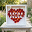Custom Glitter MOM Nickname Flower Shadow Box With LED Light