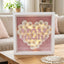 Custom Glitter MOM Nickname Flower Shadow Box With LED Light