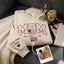 Custom Embroidered Sweatshirt with Mama and Kids Portrait | Mother's Day Gift