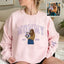 Custom Embroidered Sweatshirt with Mama and Kids Portrait | Mother's Day Gift