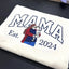 Custom Embroidered Sweatshirt with Mama and Kids Portrait | Mother's Day Gift