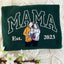 Custom Embroidered Sweatshirt with Mama and Kids Portrait | Mother's Day Gift