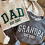 Custom Embroidered Dad Sweatshirt with Multilayer Outline