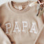 Custom Embroidered Dad Sweatshirt with Multilayer Outline