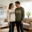 Custom Embroidered "Mom & Dad" Matching Sweatshirts –Cozy Gift for Parents