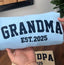 Personalized Embroidered MAMA/DAD Sweatshirt - Custom Kids Names on Sleeve