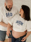 Custom Dad Mom Embroidered Sweatshirt Nickname Date Stitch Gift For Parents
