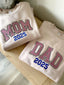 Custom Mom Dad Embroidered Sweatshirt with Year | Gift for Parents