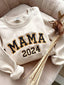 Custom Mom Dad Embroidered Sweatshirt with Year | Gift for Parents