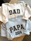 Custom Mom Dad Embroidered Sweatshirt with Year | Gift for Parents