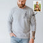 Custom Photo Portrait Embroidered Sweatshirt - Personalized Gift for Dad